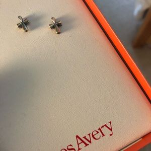 James Avery cross studs